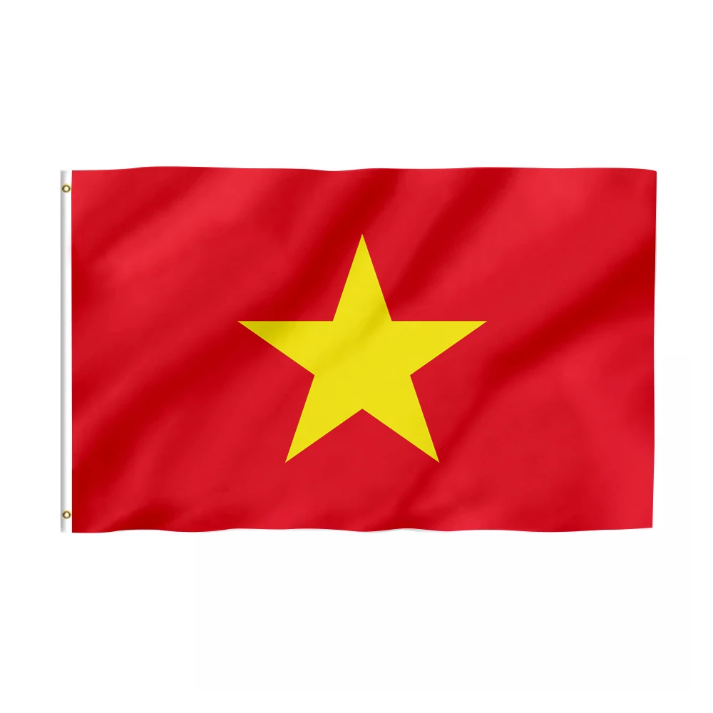 Promotional Product Hot Sale Custom Printing 100%Polyester national Flag Used for Decoration Custom Vietnam flag