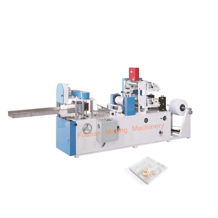 Two Colors Custom Table Napkin Tissue Folding Machine Serviette Paper Automatic Making Machine