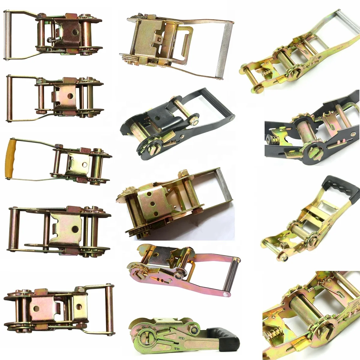 Heavy duty high strength metal ratchet strap packing straps with stainless steel ratchet tie down