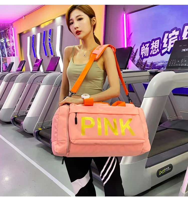 Weekender Overnight Large Duffle Luggage Tote Travel Bag Fitness Sports Gym Bag Fashion Duffle Bag For Women Shoe Compartment