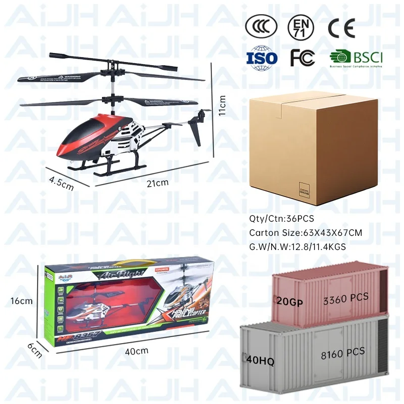 AiJH 3.5ch Real Drone Helicopter Radio Elicottero Flying Remote Control Helicopter Toy Rc Helicopter