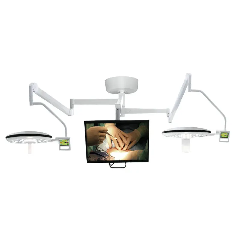 3 arms operating surgery video lamp ot light led operation lamp camera system / surgical light with camera