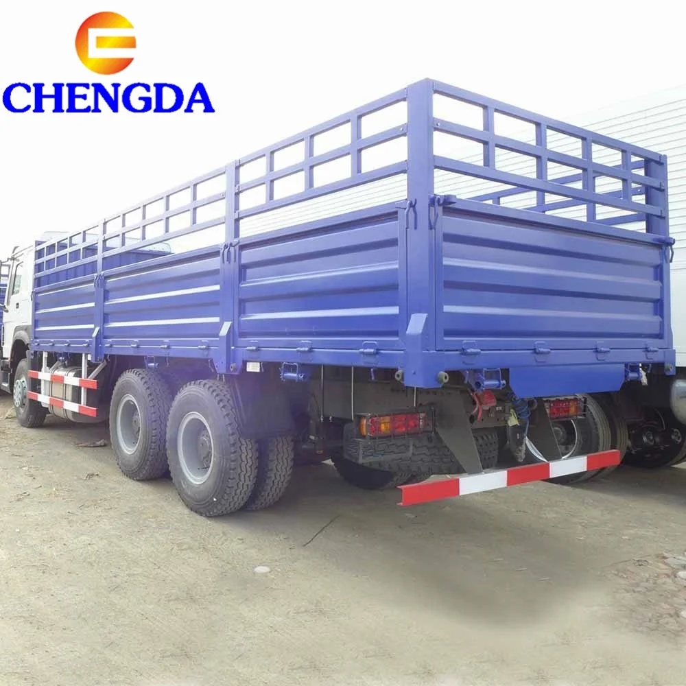 China Sino Truck HOWO Cargo Truck Chassis 45m3 Fence Truck Hot Selling In Somalia
