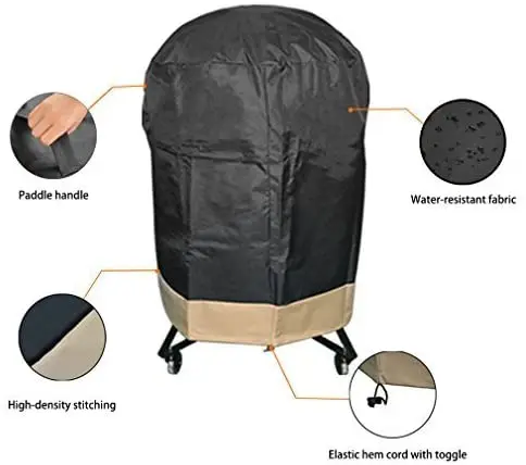 Onlyfire Kamado Grill Cover Cover Fits Big Green Egg, Kamado Joe Classic, Large Grill Dome