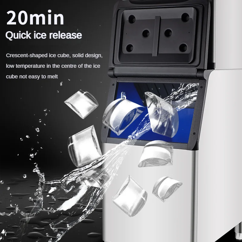 Hot Selling Automatic Moon Shape Ice Machine Crescent Ice Maker