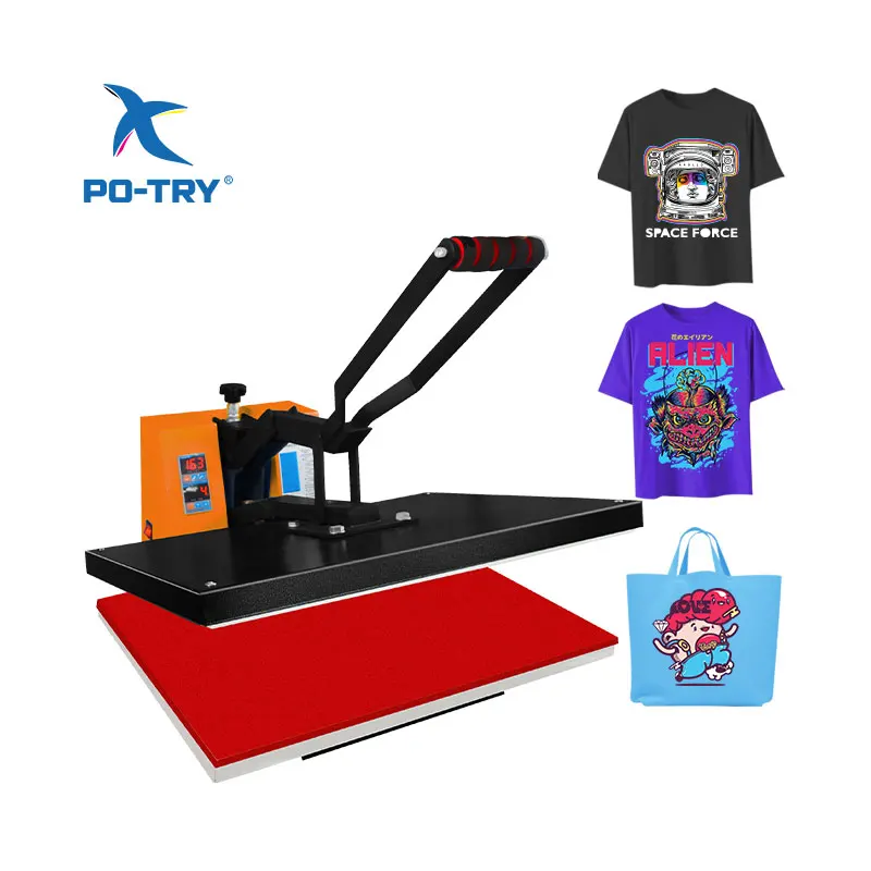 Big Size 40*60 high pressure heat press flat stamping machine for printing fabric cloth