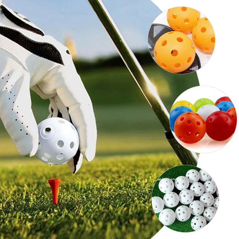 Hollow Sports 41mm Indoor and Outdoor Hollow Airflow Plastic Perfect Ideal Practice Golf Balls