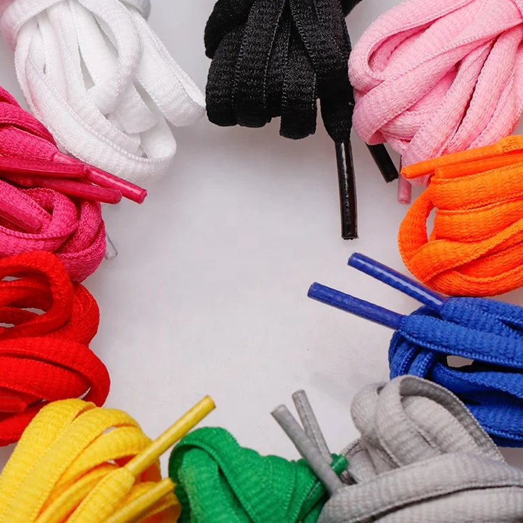 Custom Fashion 10 Colors Sport Running Shoe Strings 120cm Athletic ShoeLaces Half Round Oval Shoes Laces