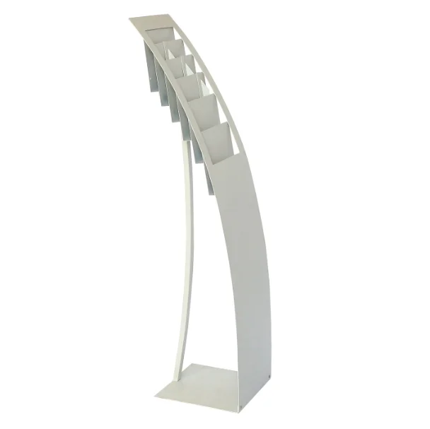 Design Brochure Holder A4 or Brochure Holder Standing Model Curved Version File Holders Book Display Stand For Bookstore