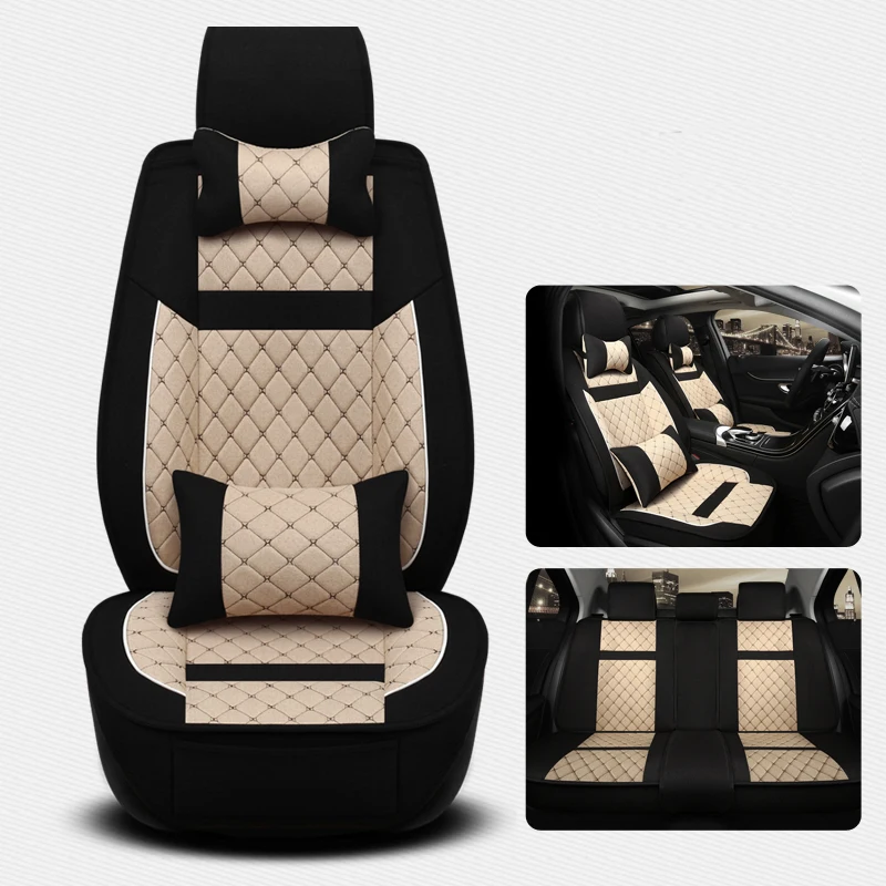 PVC leather pu flame retardant car seat covers cushion for mercedes rav4 honda crv lexus toyota prius
