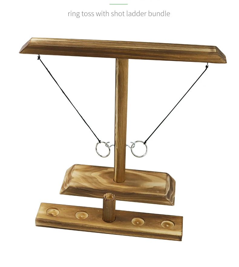 customize Hook Table With Scoreboard Ring Tossing Game Handmade Wooden Bar Home Fast-paced Interactive Game Diy Gift For Friends