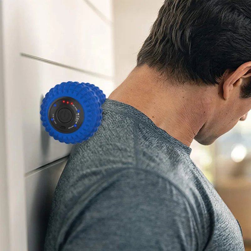 Portable Personal Household Yoga Fitness Vibrating Trigger Point Therapy Balls Peanut Massage Ball