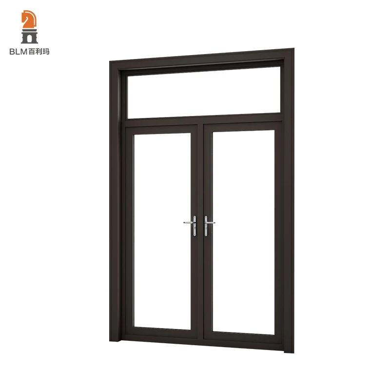 Aluminum Security Front Doors Double Swing French Door
