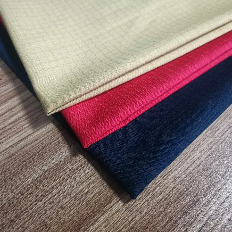 Meta para anti static fire proof aramid fiber fabric for flight coverall pilot suit