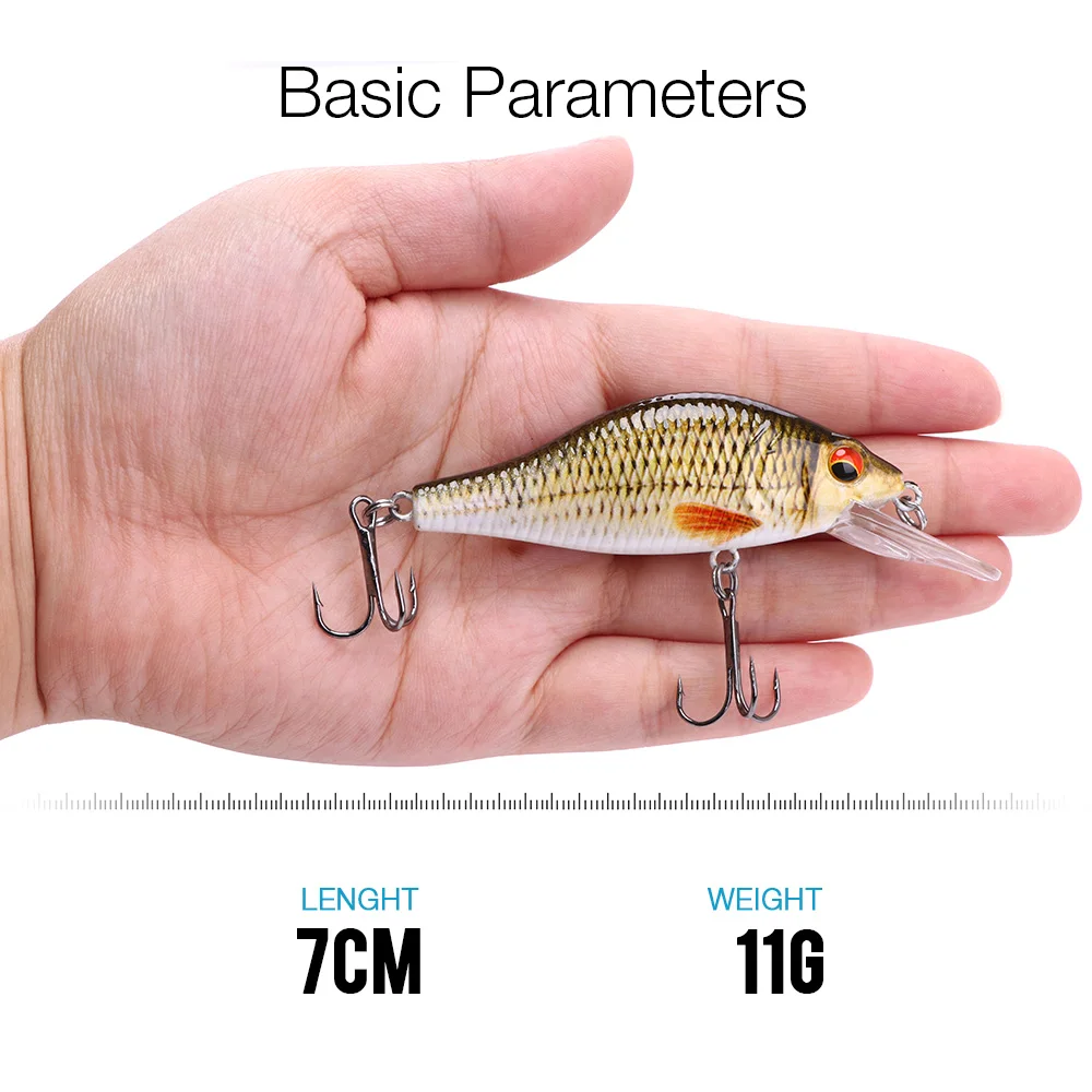 Manufacturer Plastic Fishing Lures Minow Crankbaits 3D Fish Eye Artificial Lure Bait