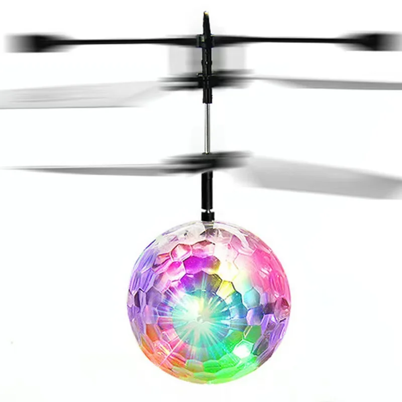 Hot Selling Children Flying Sensor Ball Toy Suspension Induction Aircraft Induction Quadcopter Flying Aircraft