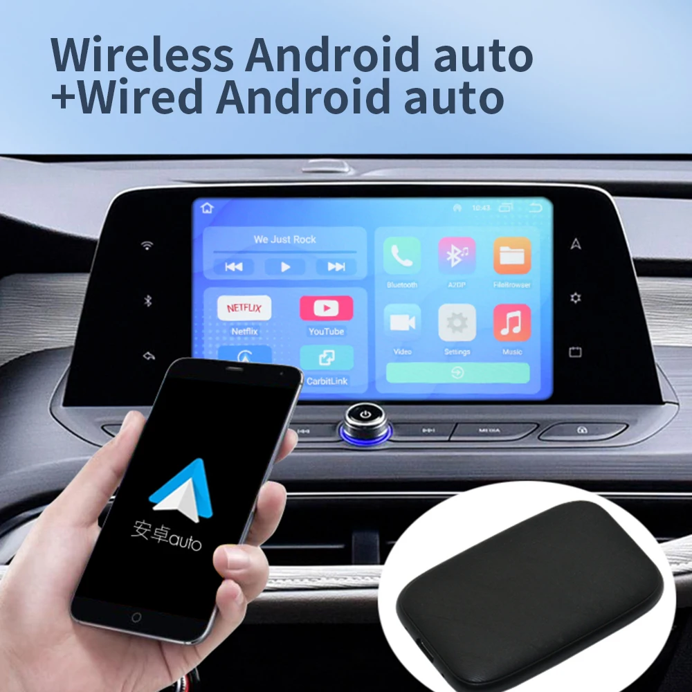 Topleo tv stick carplay wireless adapter plug and play chip RK3326 streaming carplay wireless adapter android box carplay auto