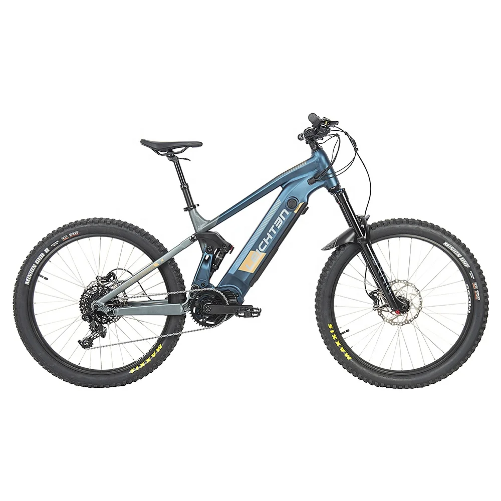 250w 48v mountain bike electric with 11 gears and electric bike wholesale MTB smart controller and e bike full suspension