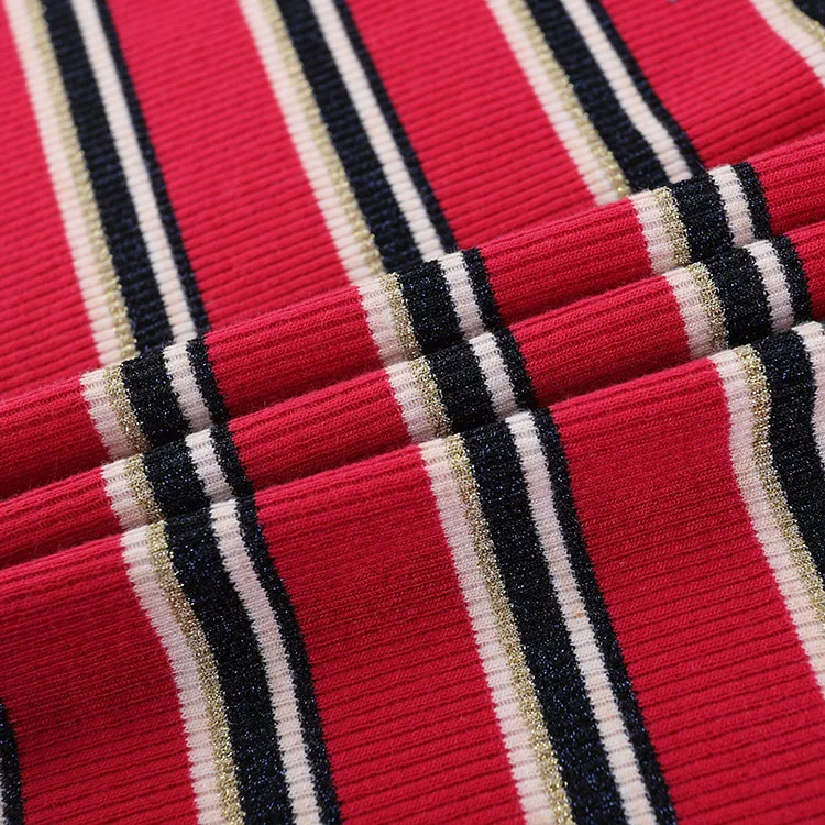 
Modern design metallic fabric filigree TR filigree stretch rib 