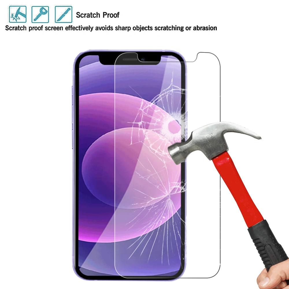  3 PACK clear 2.5D 9H 0.3mm tempered glass film for iPhone 12 xr xs screen protector 11 13 pro