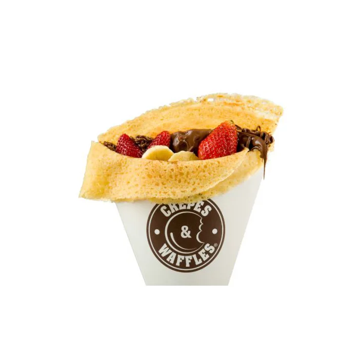 Disposable printed folded cardboard Crepe Perforated Holder custom