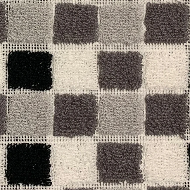 popular design yarn dyed square textured cotton terry bath towels