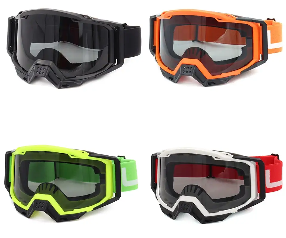 Unisex Pc Lens Motocross Goggles Windproof Riding Motorcycle Glasses