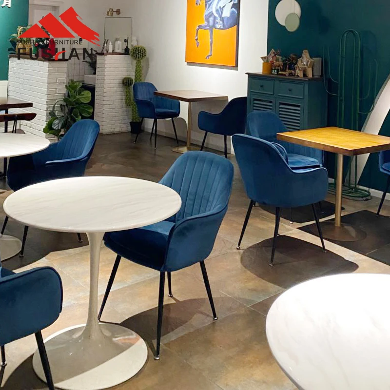 Nordic velvet dining chair living room furniture home kitchen hotel silla upholstery fabric modern luxury dining room chair