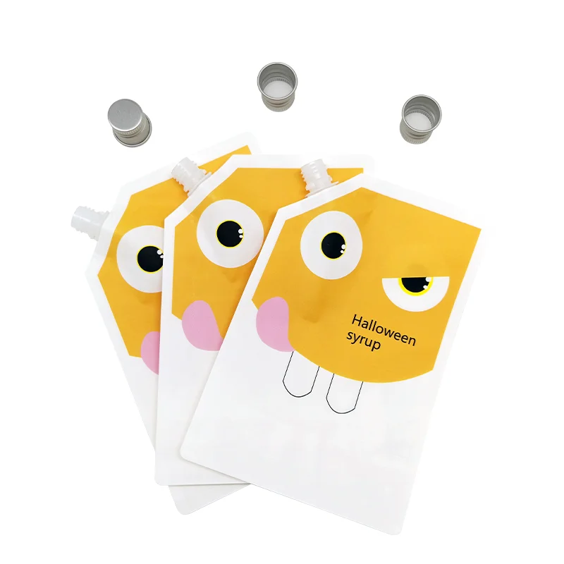 12oz custom party reusable biodegradable stand up aluminum foil kraft paper stand up spice spout packaging pouch