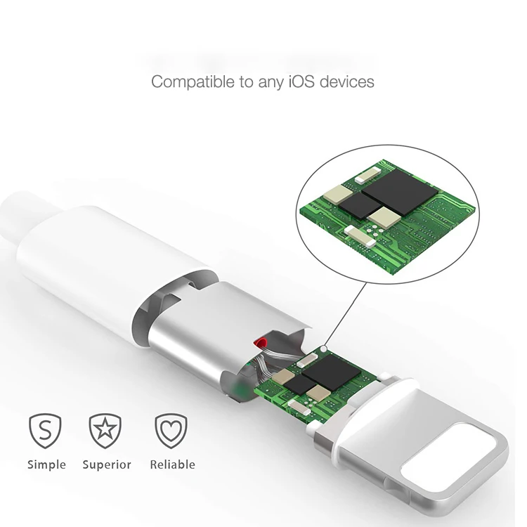  Сертифицированный USB-кабель Foxconn MFi для iPhone 6 7 8 X 8Pin кабель из оригинального материала зарядки