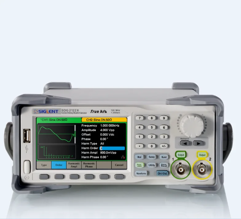 Siglent SDG2122X Arbitrary Waveform Generator, 120MHz DDS function generator