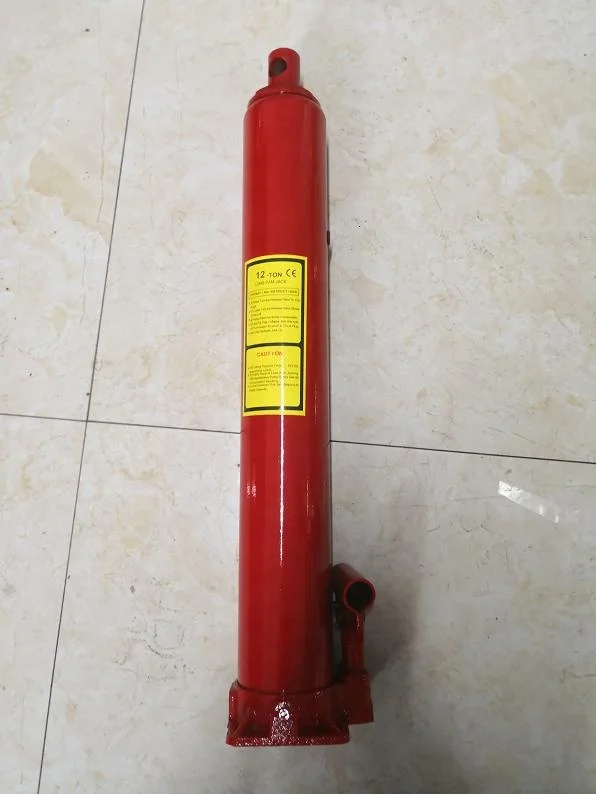 Цена по прейскуранту завода-изготовителя гидравлический 12 тонн длинные Рам Джек с Одиночный поршень насоса и отверстием под основание