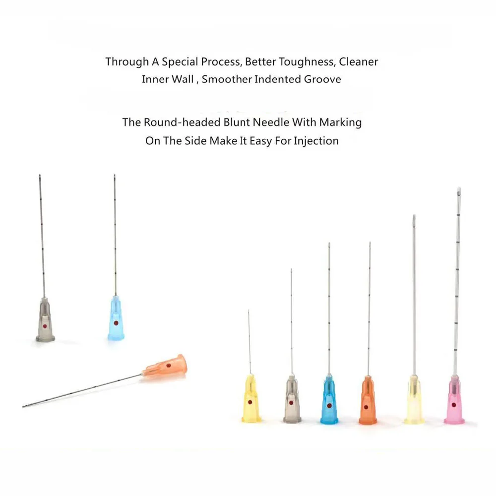 
High Quality Stainless Thin Wall Lure Lock Round Tip Cannula Needle with Filter Blunt Curved Needle 