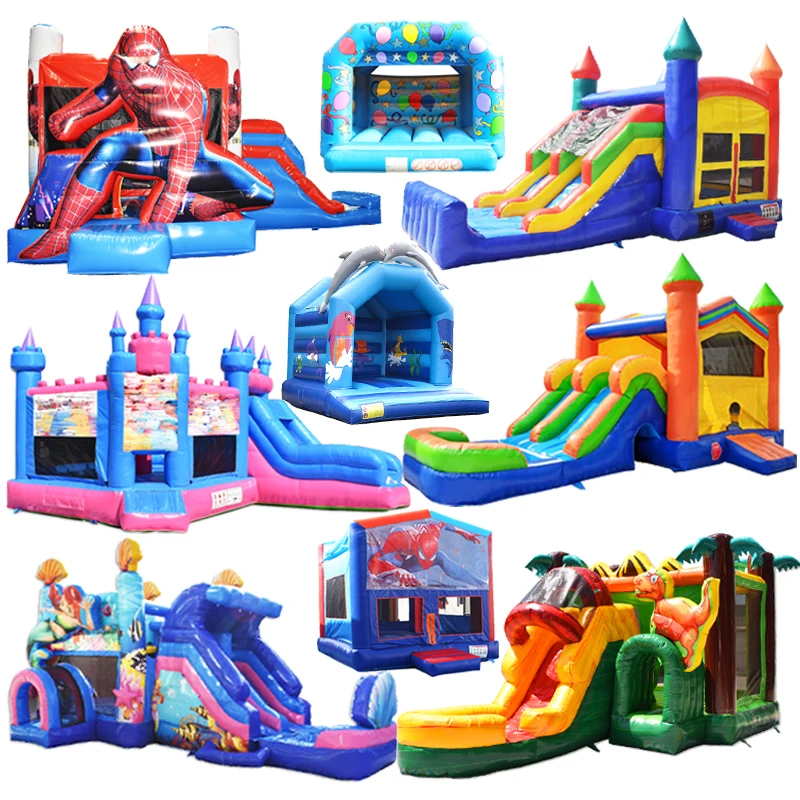 Dino Bouncy Castle Pirate Ship Jumping Lining Robe Kids Ballon Bouncing Bee Jolly Jumper D6 Pneumatic Alien Adult Indoor