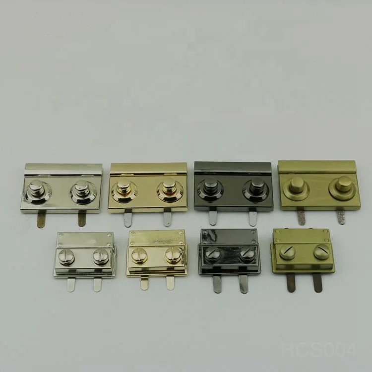 Factory supply bag accessories high quality zinc alloy bag lock for leatherbags