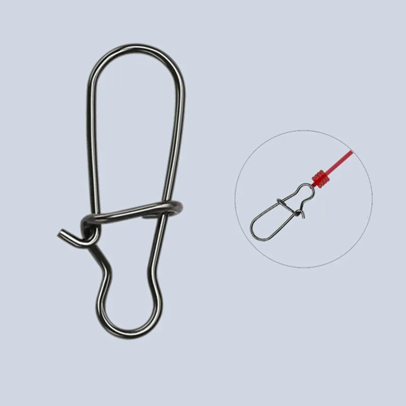 0# 1# 2# 3# 4# 5# 6# 7# 8# Snap Outdoor Fishing Clip Stainless Steel Fishing Enhanced Pin Fishing Accessories
