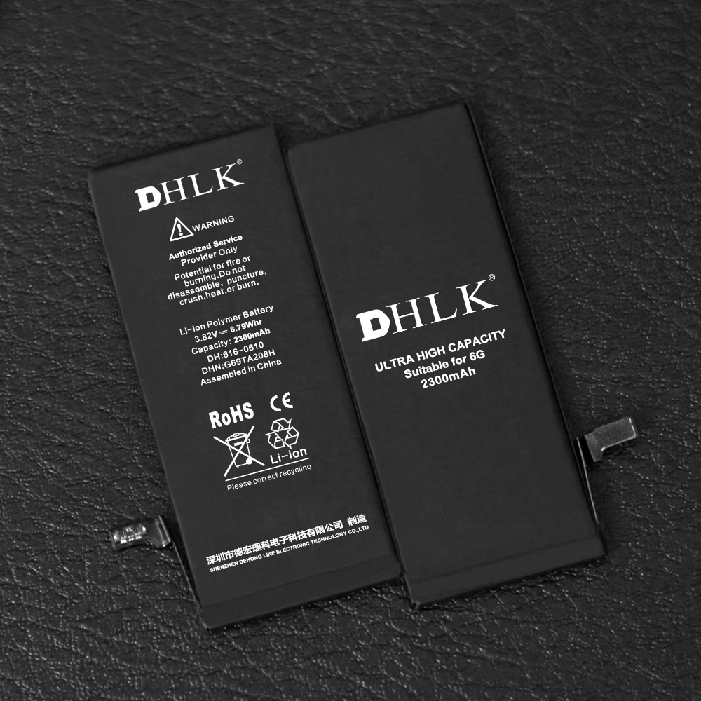 
CE FCC ROHS PSE 2300mAh high capacity battery for phone 6G 6S 6P 6SP 7 7P 8 8P X 