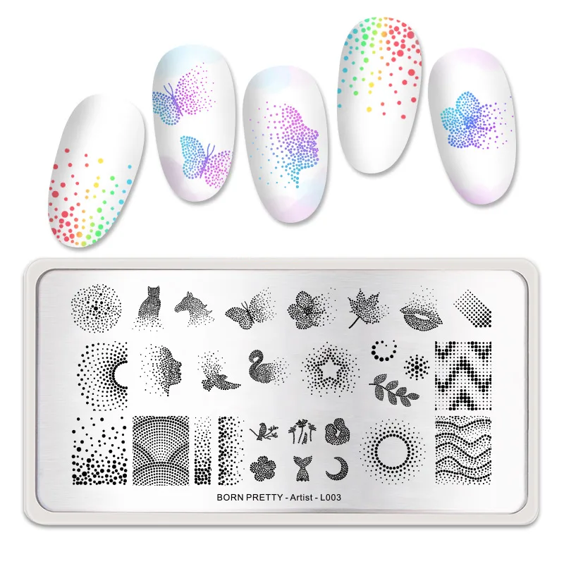 
BORN PRETTY Artist Series Stainless Steel Nail Art Stamp Tools Nail Stamping Plate 