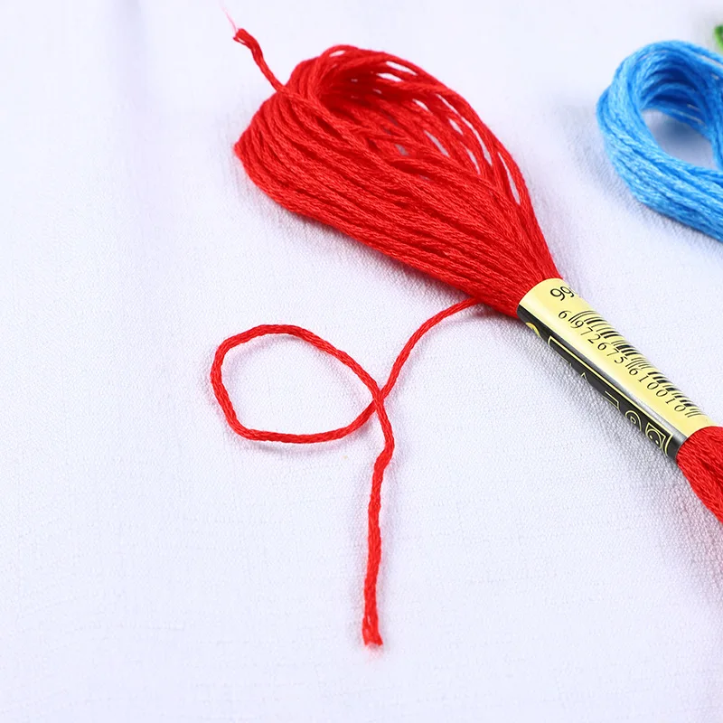 150 Colours DIY Colorful Cotton polyester Embroidery cross stitch thread hilo para crochet