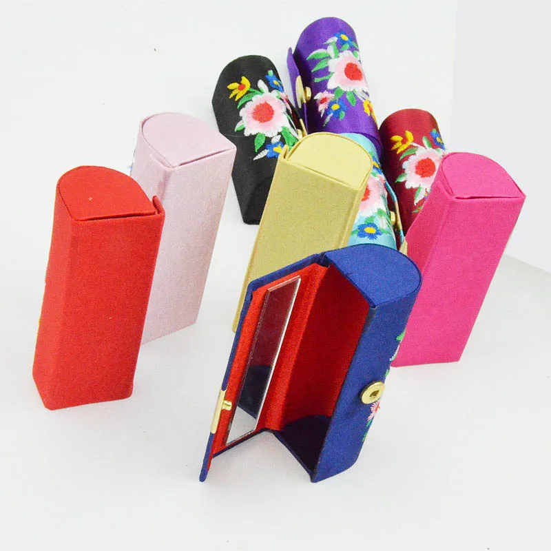 China Manufactory lipstick holder empty case vintage lipstick case with mirror in low price
