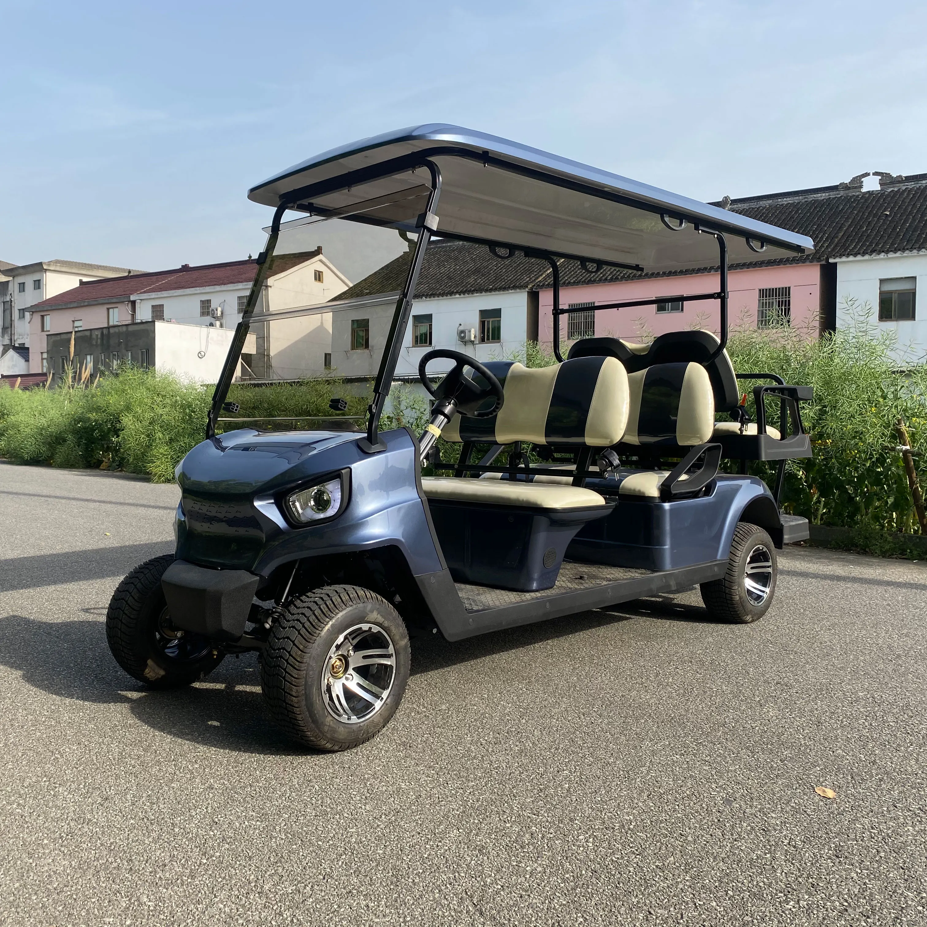 Electric club car golf car AW2044K 4 seats all facing forwards