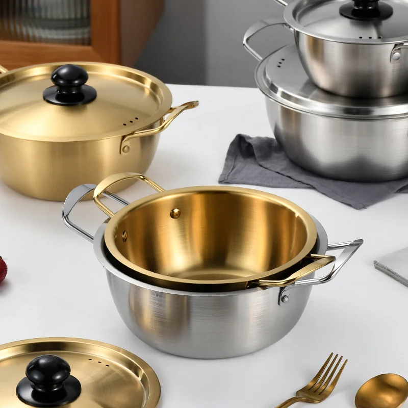Лучшие продавцы посуды миска суп Shabu тушеная крышка кастрюля корейский рамен горшок для лапши быстрого приготовления