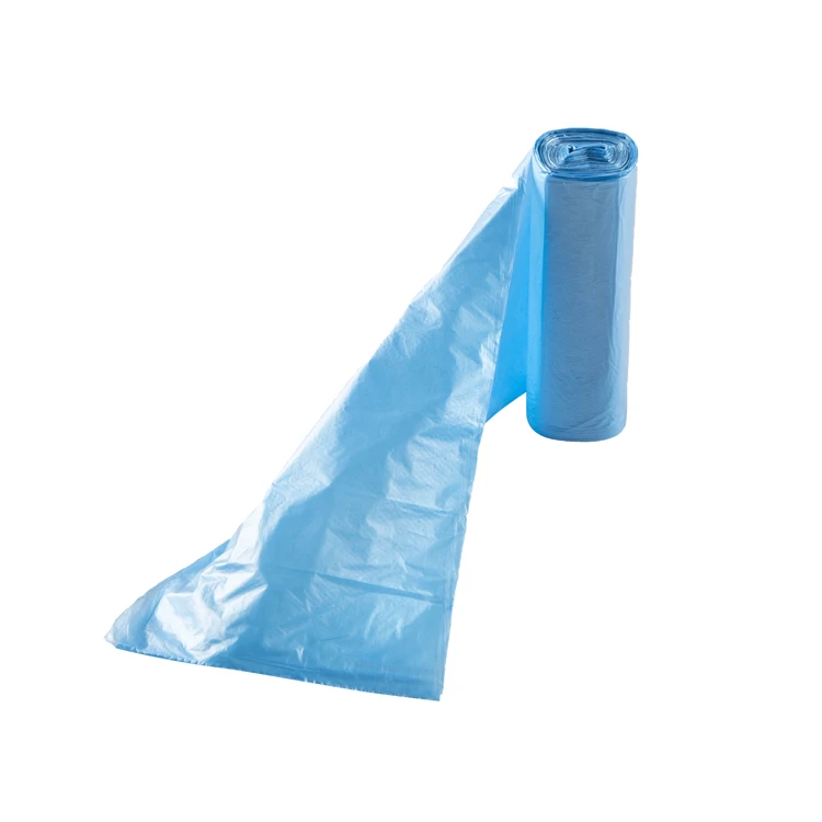 Promotion portable disposable household kitchen colorful plastic disposable garbage bags on a roll
