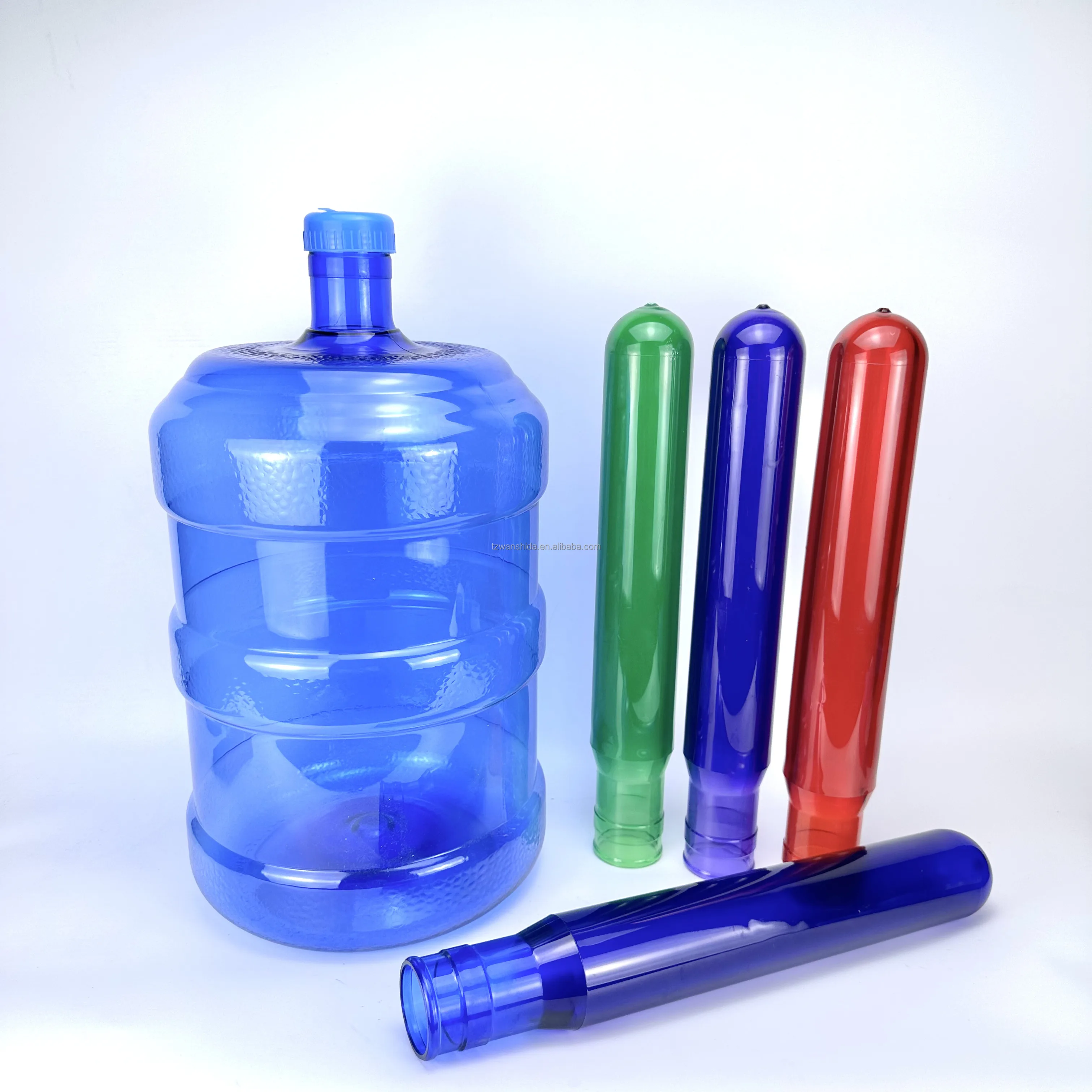 5gallon 700g 730g Blow Moulding Machine 20 Liter  750g Plastic Blue transparent 5gallon PET preform