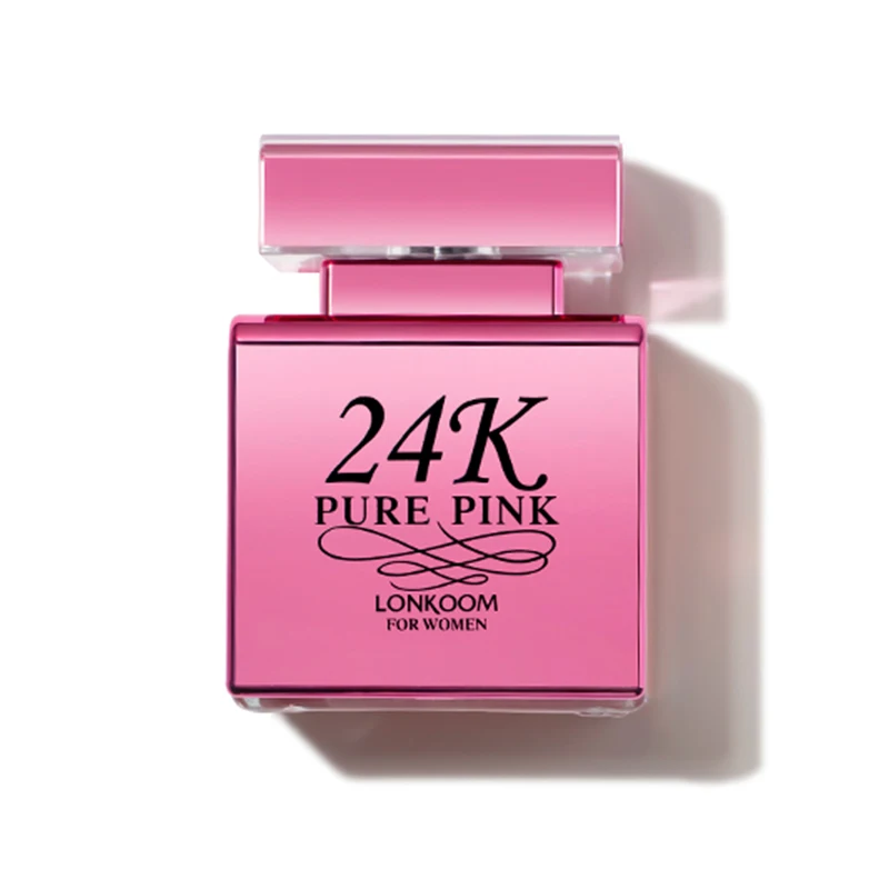 Wholesale 24K pure pink women perfume body spray 100ml LONKOOM original perfume eau de parfum