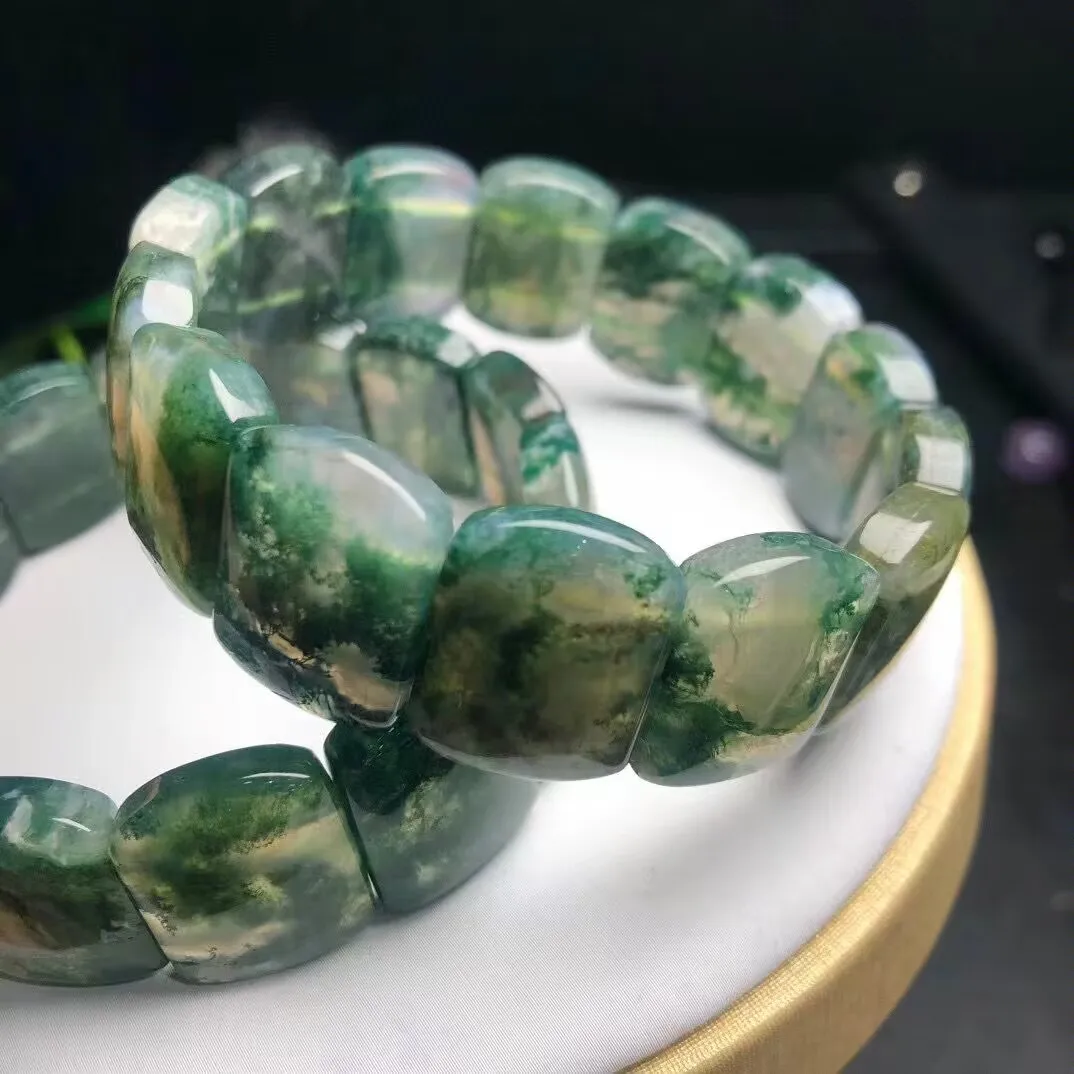 natural high quality Aquatic agate bracelet for selling
