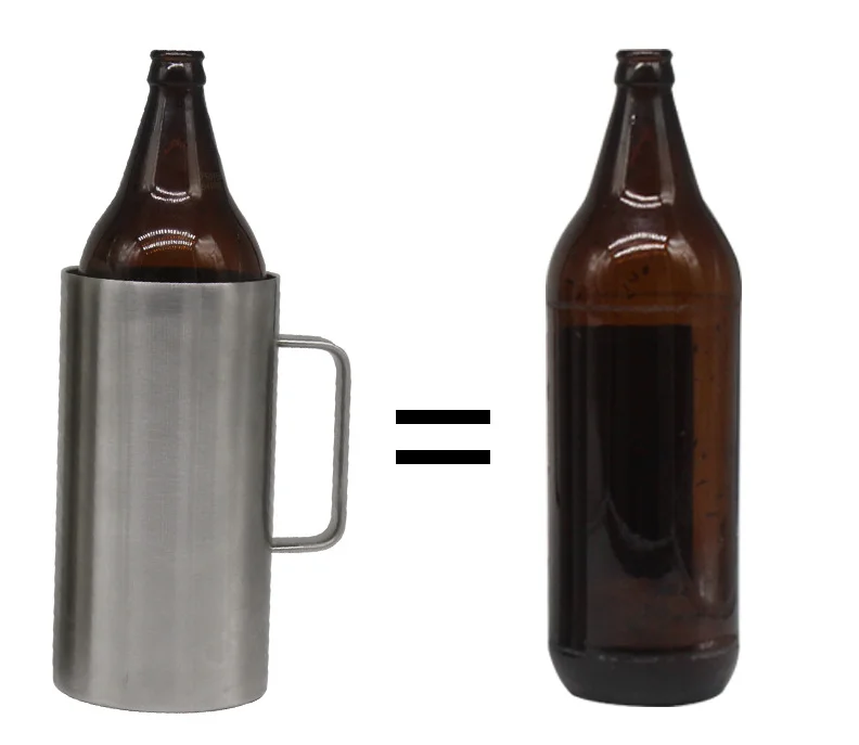 Супер большая Двойная Стенка из нержавеющей стали Изолированная тонкая банка-кулер вакуумный 2.0L держатель для холодного пива Coka