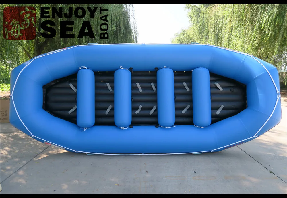 1.2mm PVC 15ft Inflatable Whitewater River Raft Floating Tubes Raft Boats