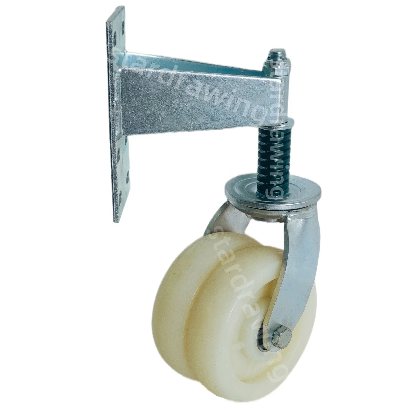 SS 150mm Gate Supporting Wheel Shock Absorbing Garage Door Wheel Castor