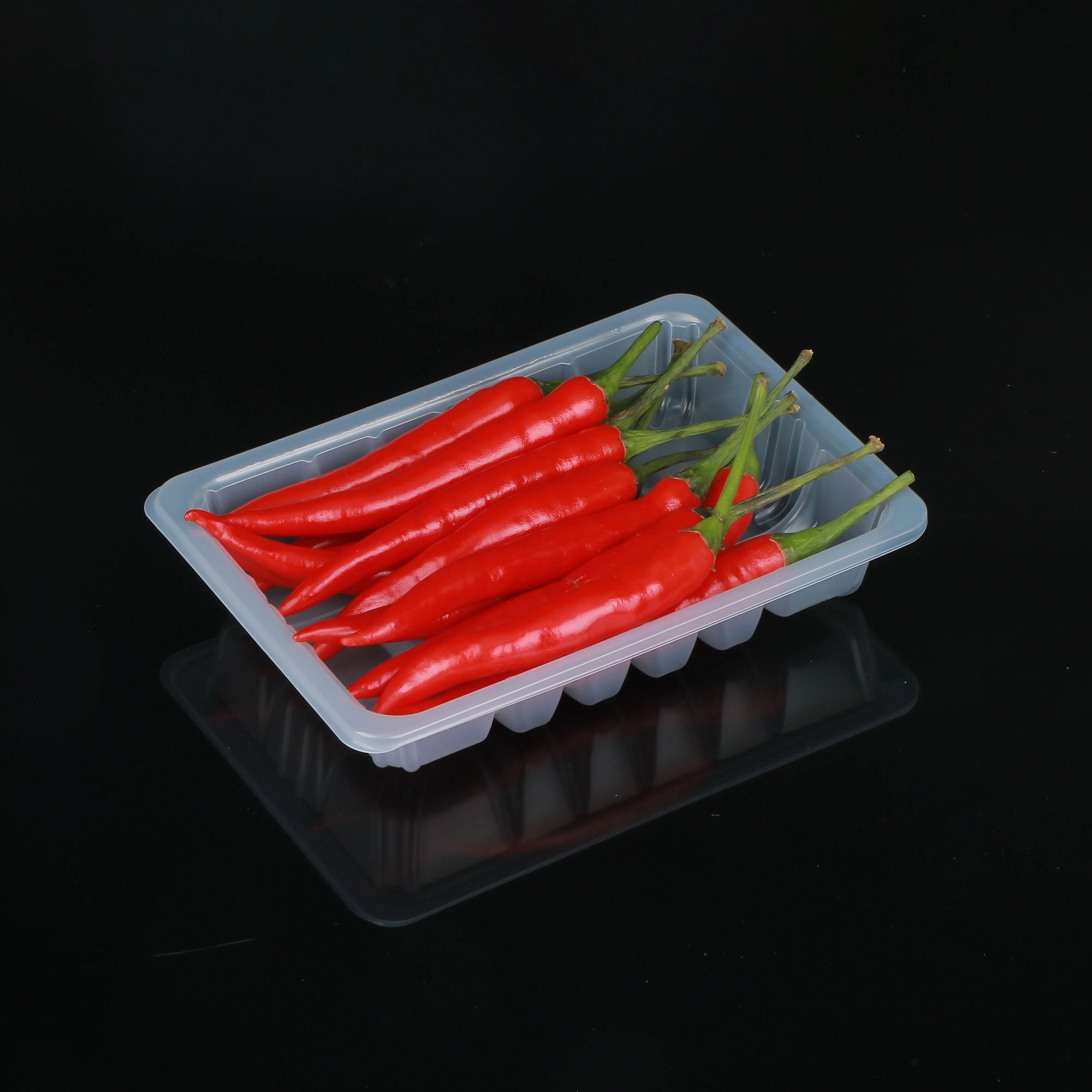 Hengmaster disposable mini small pp plastic food tray chilli berrys meat packaging box container for supermarket